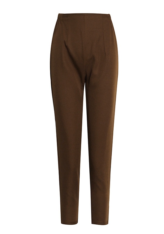 Splicing Sleeveless Belt Vest + High Waist Straight Pants