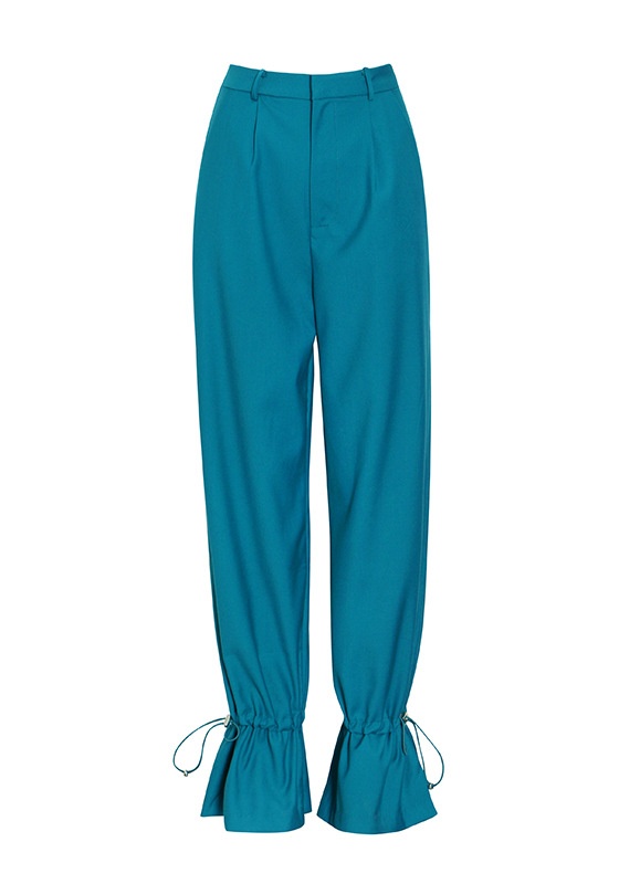 Double-Breasted Blazer + High Waist Wide Leg Pants