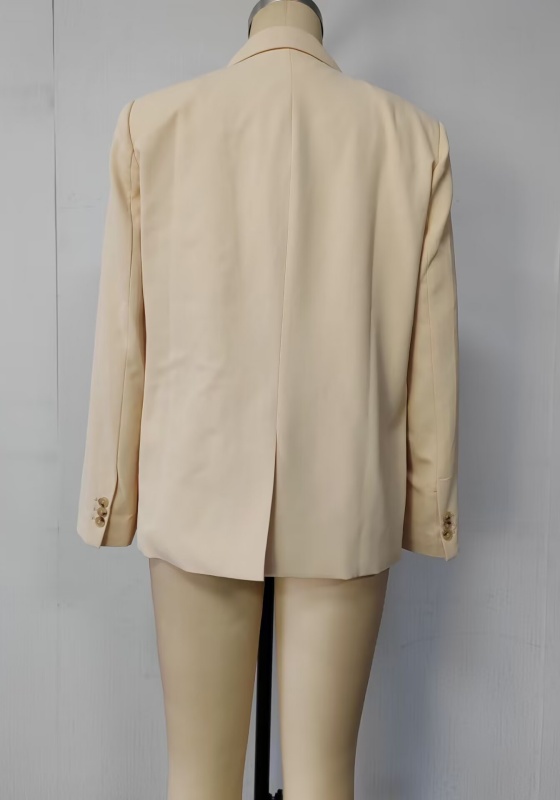 Beige Single Button Blazer​