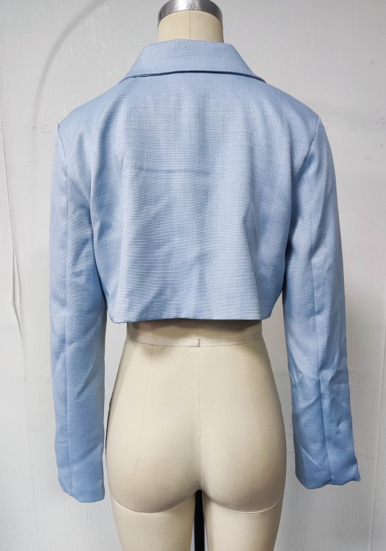 Light Blue Cropped Blazer