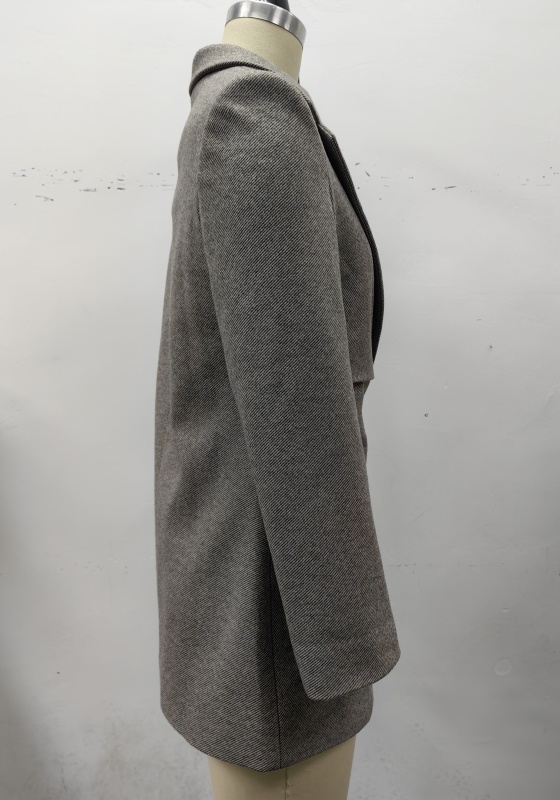 Grey Loose Women's Blazer​