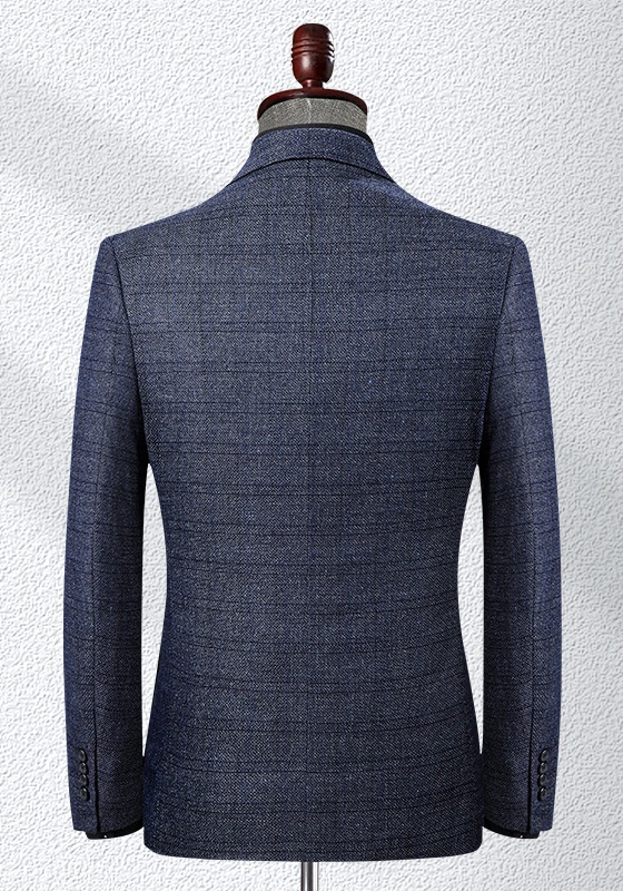 Subtle Check Slim Blazer​