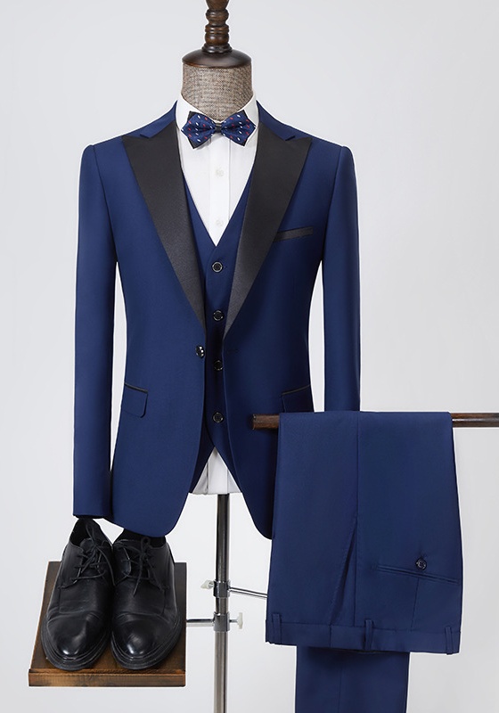 Royal Satin Lapel Suit Set​
