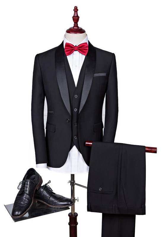 Satin-Trimmed Tuxedo Set​