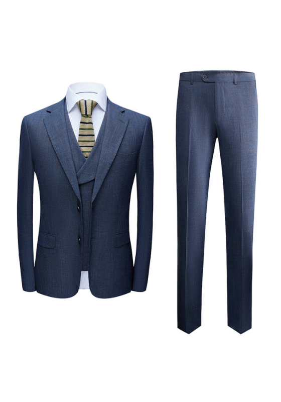 Navy Three-Piece Suit​