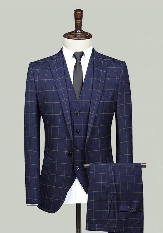 Classic Check Three-Piece Suit​