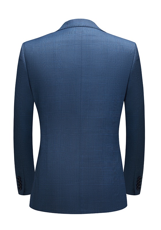 Blue Checkered 3-Piece Suit​