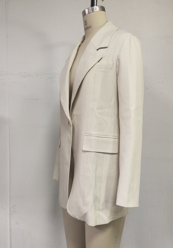 Single Button Split Back Blazer