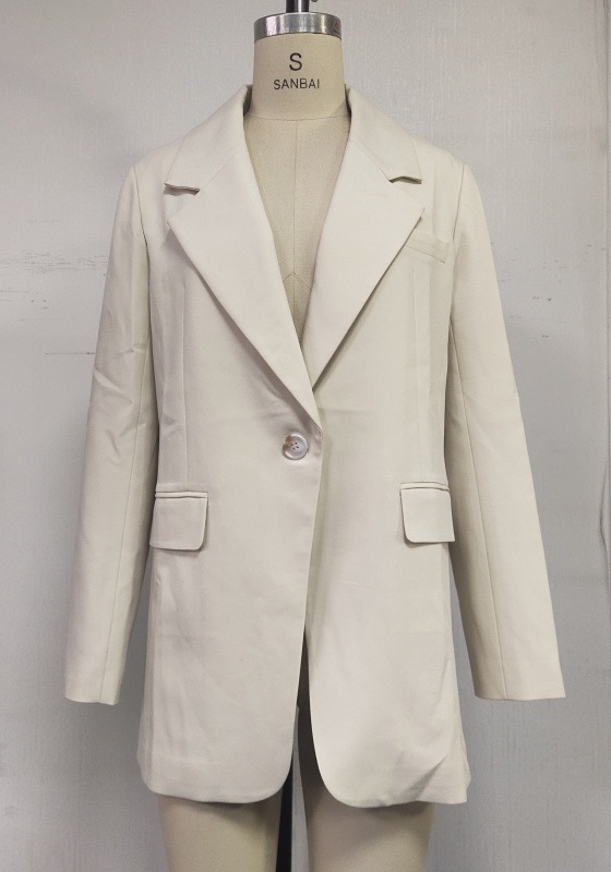 Single Button Split Back Blazer