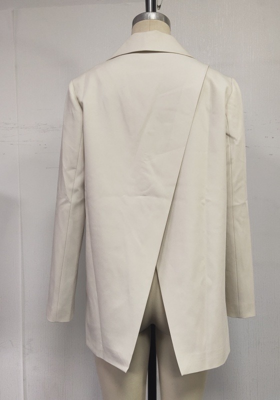Single Button Split Back Blazer
