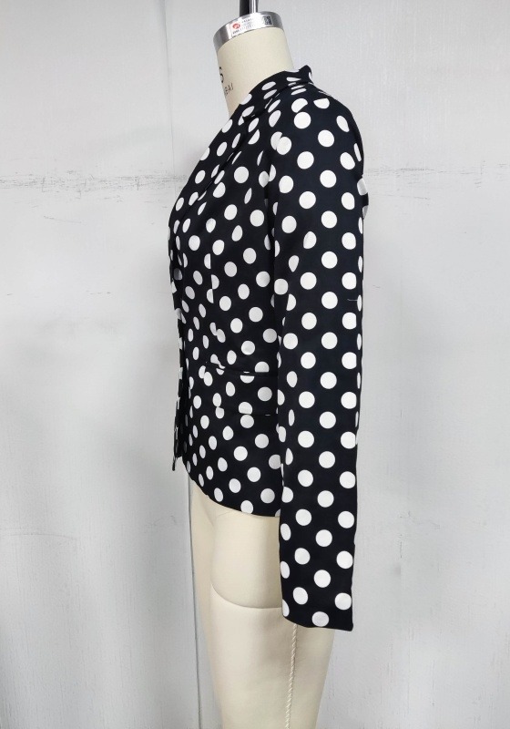 Polka Dot Loose Blazer