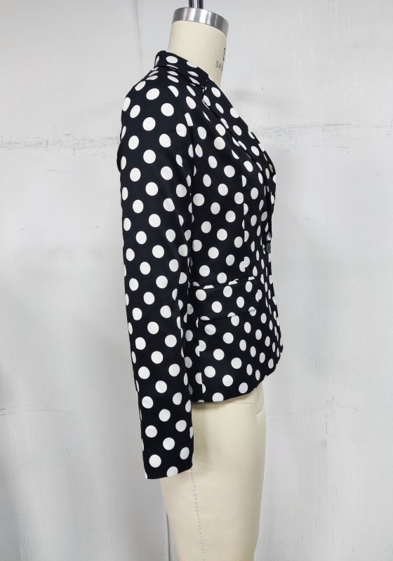 Polka Dot Loose Blazer