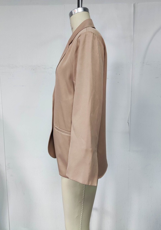 Dusty Pink Notch Lapel Blazer