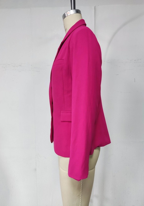 Fuchsia Single Breasted Blazer