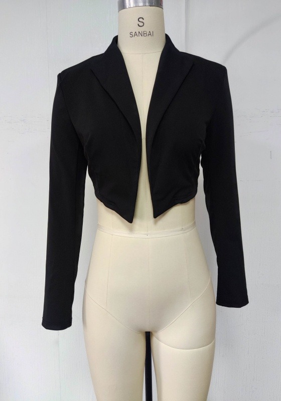 Black Cropped Blazer