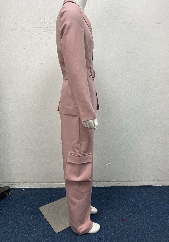 Belt Lace Up Pocket Suit