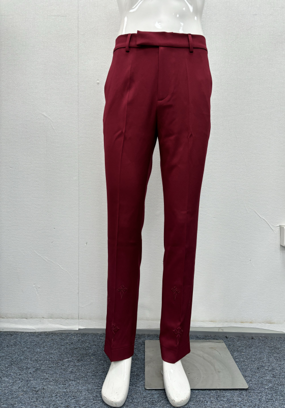 Wine Straight Leg Pants