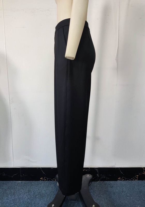 High Waisted Draped Wide Leg Pants​