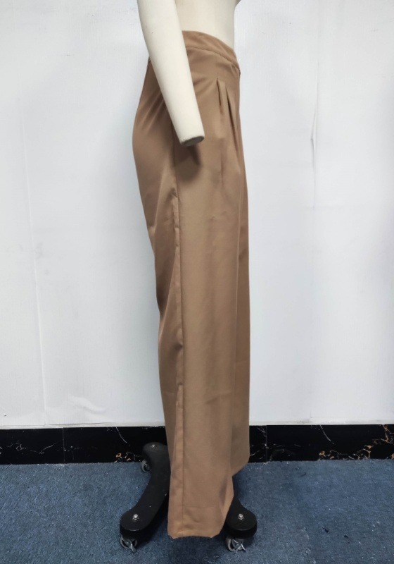 High-Waisted Pleated Wide-Leg Pants