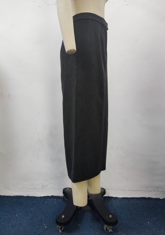 High Waist Pleated Midi Skirt