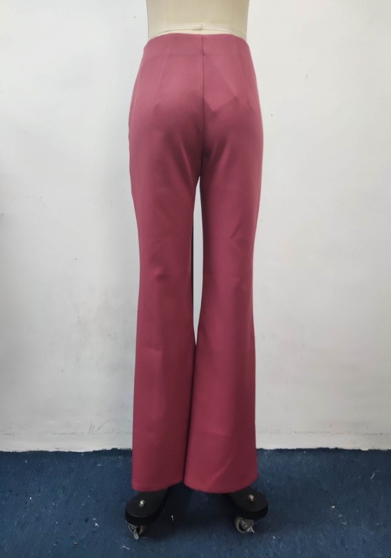 High Waist Fluid Straight Leg Pants