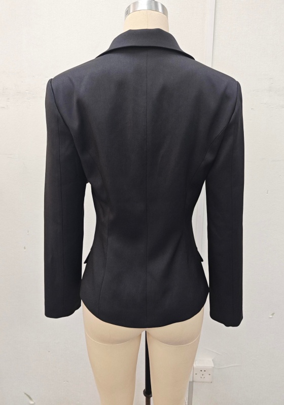 Single Breasted Black Blazer